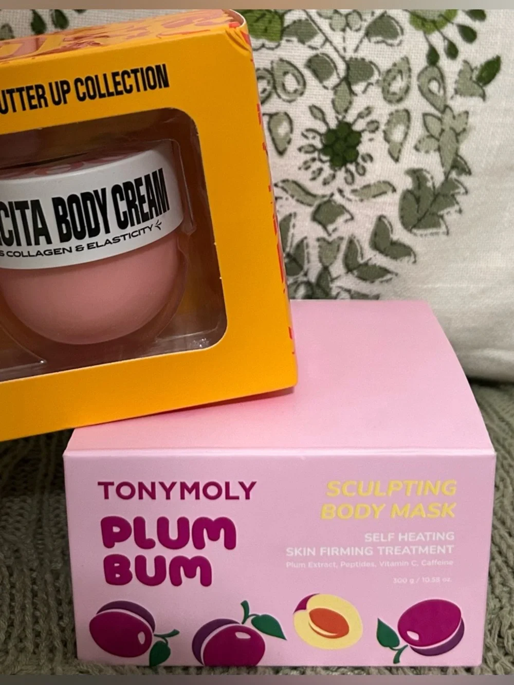 NEW Wellness Bundle Bebe Bag, Various Body Butters & Purple Cold Therapy Roller